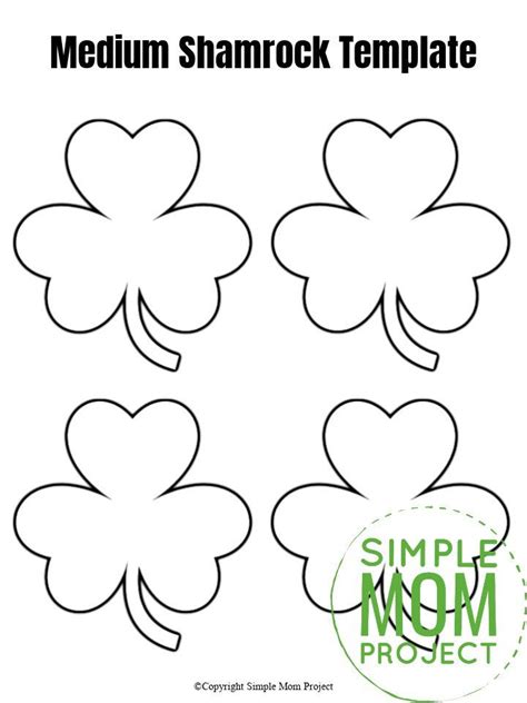 Free Printable Shamrock Templates In Small Medium And Large St