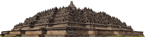Gambar Candi Borobudur Png Ilustrasi Karya Seni Hitam