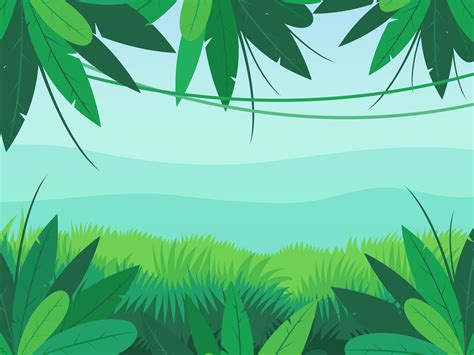 Jungle Landscape On Mountain Background 1952713 Vector Art At Vecteezy