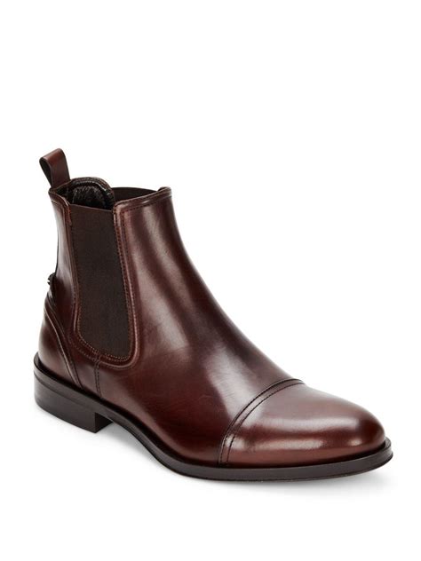 Free shipping on orders $89+. Roberto Cavalli Leather Chelsea Boots in Brown for Men - Lyst