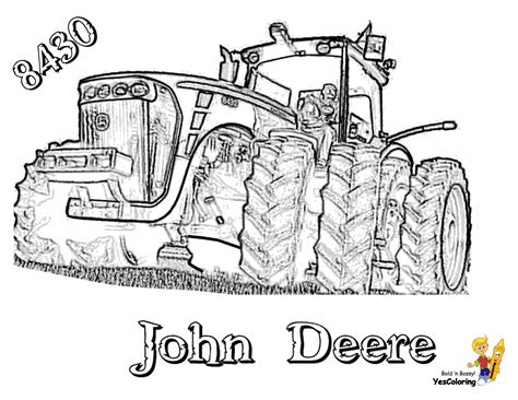 Auf unserem führenden landmaschinenportal finden sie über 4000 anzeigen für gebrauchte und neue schlepper. John Deere Tractor Malvorlage | Kinder Ausmalbilder