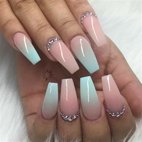 Ballerina Nails Ombre Nails Babyboomers Acrylic Nails Summer Nails Coffin Shape Nails