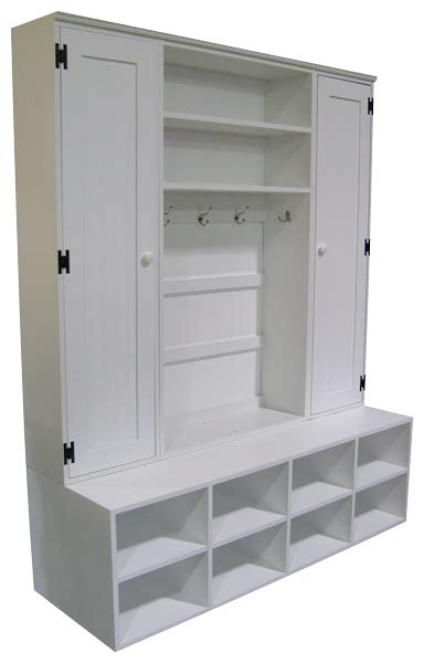 Custom Wide Locker Unit & Cabinets - Sawdust City Custom Furniture