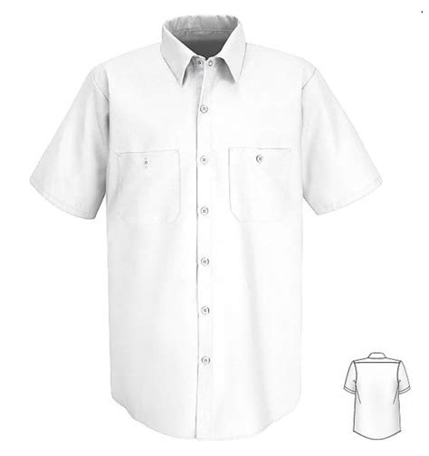 Red Kap Mens Wrinkle Resistant Cotton Work Shirt
