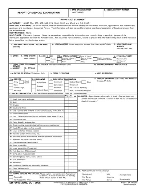 Dd Form 2808 Fill Out Sign Online And Download Fillable Pdf