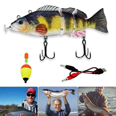 Robotic Fishing Lure Electric Wobbler For Pike Electronic Multi Jointed