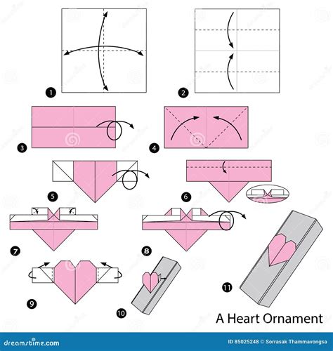 Origami Ideas Steps On How To Make A Origami Heart
