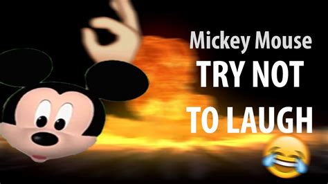 Mickey Mouse But Its A Try Not To Laugh Clean Youtube
