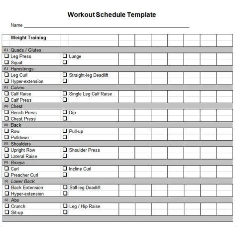 Get printable workout performance logs with the help of exercise schedule template, you can now print the workout log report to understand about your performance. Workout Schedule Template - 27+ Free Word, Excel, PDF ...