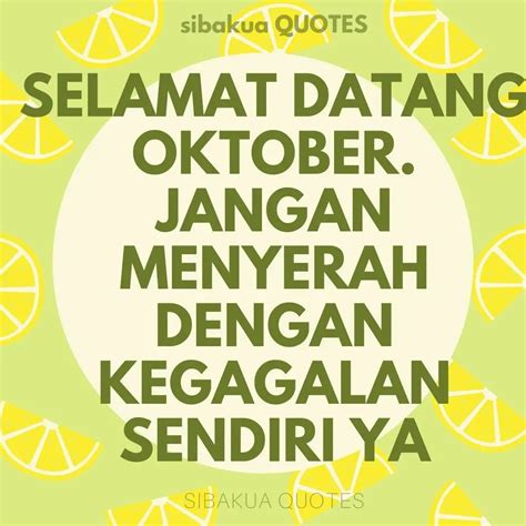 101 Kata Ucapan Bulan Oktober Keren Buat Caption Sibakua