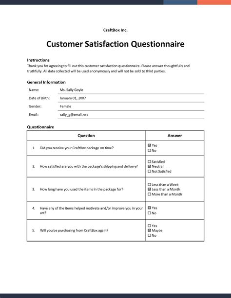 Client Questionnaire Templates Documents Design Free Download