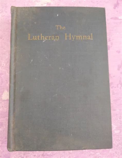Vintage 1941 Lutheran Hymnal Song Book Evangelical Synodical Synods
