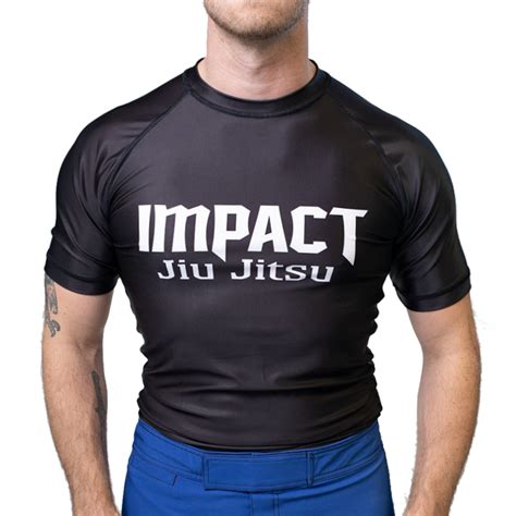 Impact Original Rashguard Short Sleeve Black Impact Jiu Jitsu