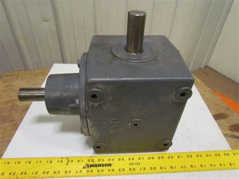 Right Angle Bevel Gear 21 Ratio Gearbox Speed Reducer Ebay