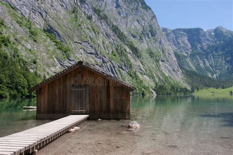 Boathouse At Obersee Stock Image Image Of Silence Vacation 41466755