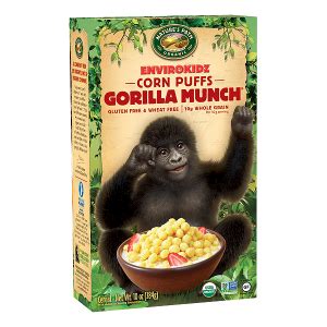 Gorilla Munch® Cereal, 10 oz - Nature's Path | Healthy cereal choices, Corn puffs, Corn puffs cereal