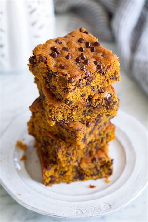 Pumpkin Bars With Chocolate Chips Cooking Classy