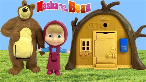 Masha And The Bear On A Hot Summer Day Bear Builds A Swimming Pool And Masha A Slide Story