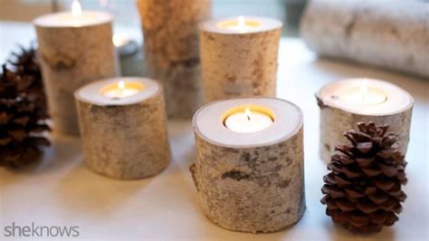 Diy Birch Branch Tea Lights Put The Final Touch On Your Winter