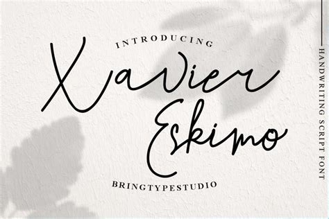 Xavier Eskimo Handwriting Script