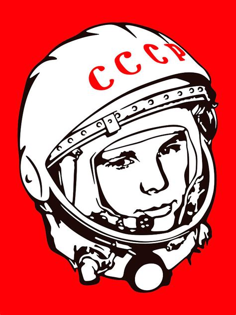 Yuri Gagarin Cccp Digital Art By Alex Soro