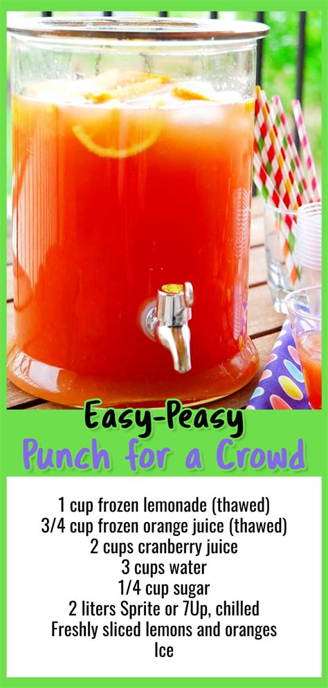 Maybe you would like to learn more about one of these? 11 Easy Punch Recipes For a Crowd - Simple Party Drinks ...