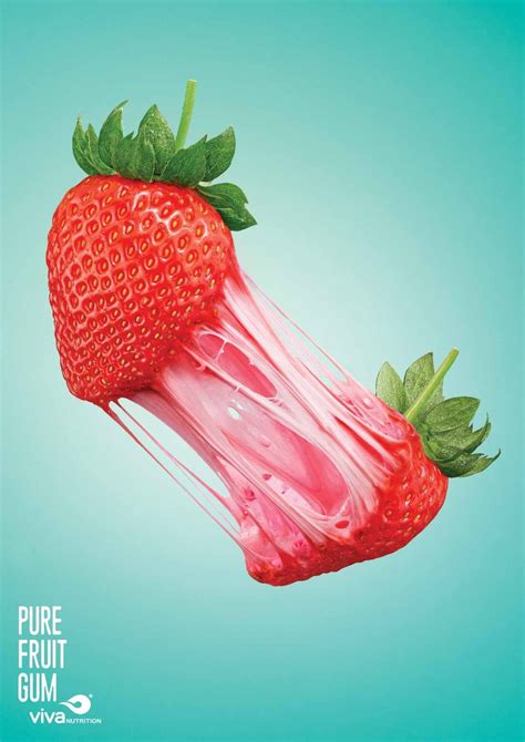 pure fruit gum facebook ads creative creative advertising advertising poster