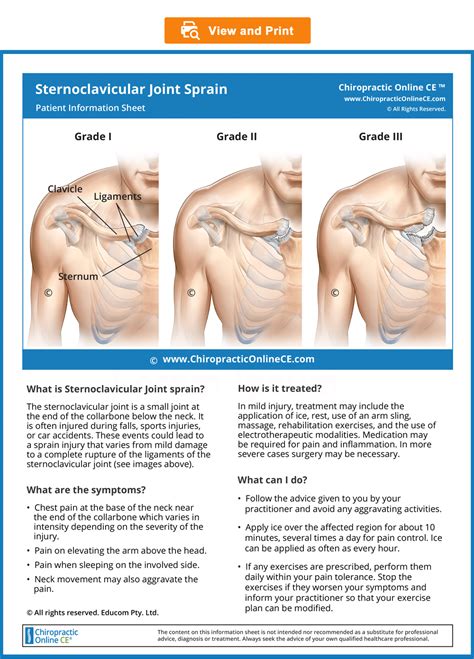 Unit 2 Sternoclavicular Joint Sprainlifewest Sports V2 U2 22