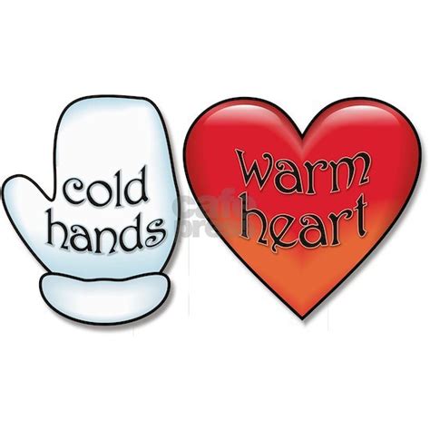 Funny Cold Hands Warm Heart Tile Coaster By Solopress Cafepress