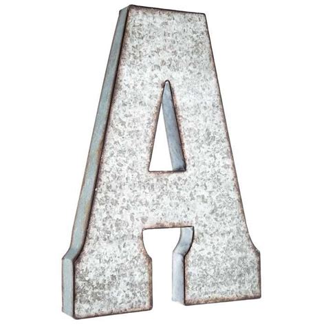 A Large Galvanized Metal Letter Hobby Lobby 871723 Metal Wall
