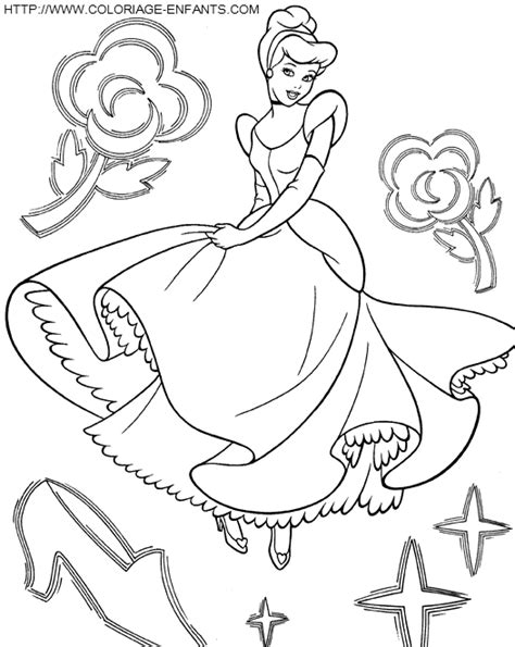 Dibujo La Cenicienta A Colorear Paginas De Dibujos Disney Para Los