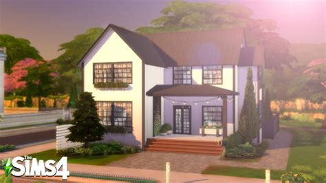 Modern Farmhouse Home No Cc The Sims 4 Speed Build Youtube