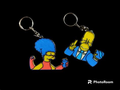 STL file homer and marge keychain 🗝️・3D printable model to download・Cults