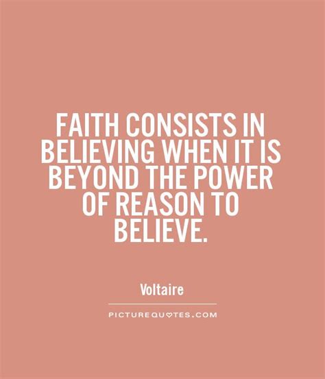 Faith Consists In Believing When It Is Beyond The Power Of Picture