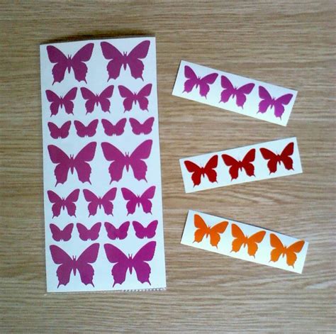 Butterflies Vinyl Stickers That Peel And Stick To Most Surfaces Vinyl