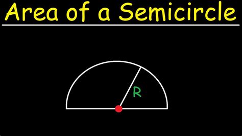 13 2 π 2 − 120 square inches. How To Calculate The Area of a Semicircle - YouTube