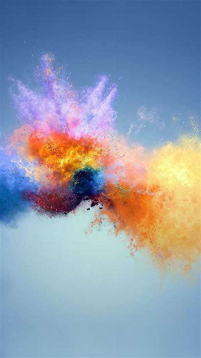 4k Phone Wallpapers Splash Colors Abstract Honor