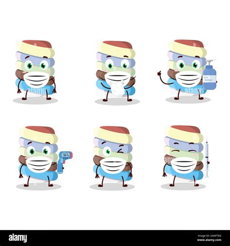 A Picture Of Rainbow Marshmallow Twist Cartoon Design Style Keep