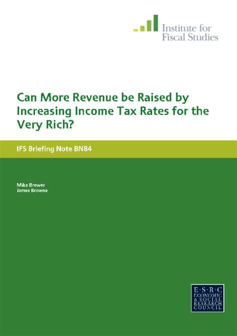 Can More Revenue Be Raised By Increasing Income Tax Rates For The Very