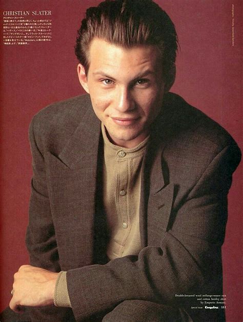 Pin By Mise On G O R G E O U S Christian Slater Young Christian