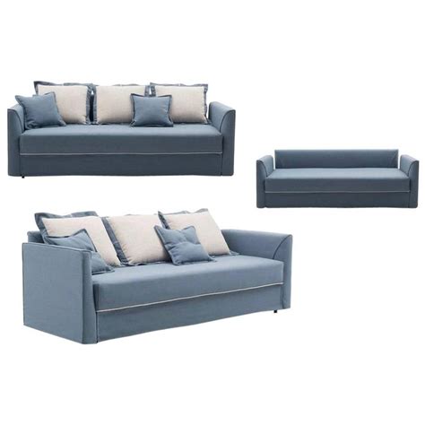 Beautifully crafted italian sofa bed available at extremely low prices. Modern Italian Sofa Bed with Trundle Bed or Storage Drawers, Made in Italy For Sale at 1stdibs