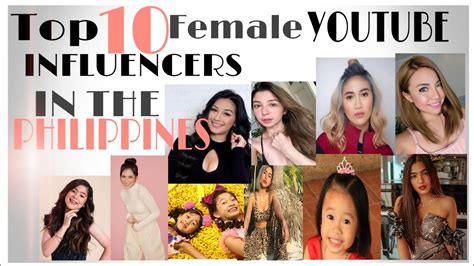 The Top 10 Females Youtube Influencer In The Philippines