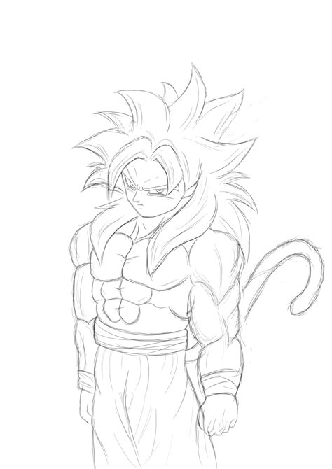 M Sketches Of Goku Ssj Coloring Pages