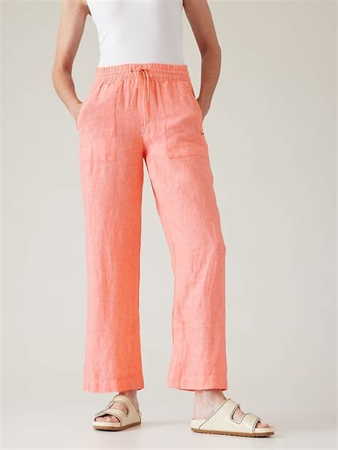 Retreat Linen Wide Leg Pant Athleta