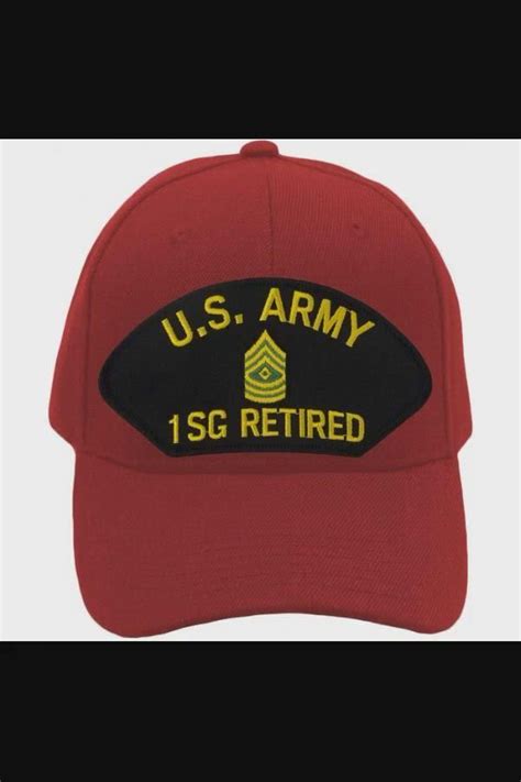 2977 Us Army First Sergeant 1sg Retired Hatballcap Adjustable