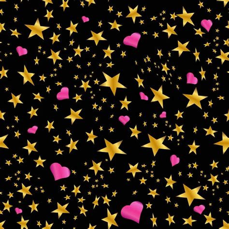 ᐈ Pink And Gold Stars Stock Vectors Royalty Free Gold Stars Pink
