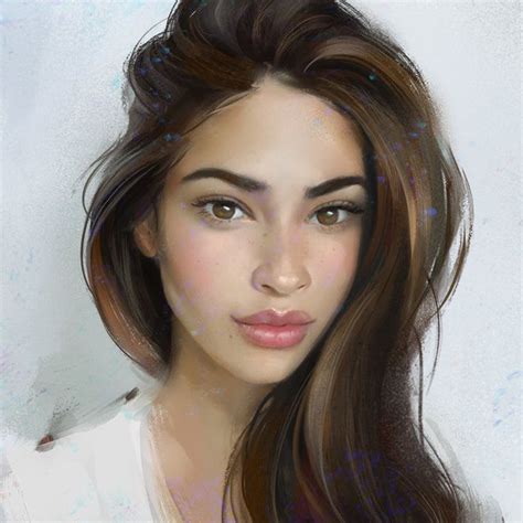 Juliana By Aleksei Vinogradov On ArtStation Portrait Digital