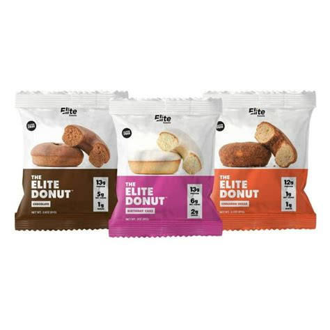 Elite Sweets High Protein And Low Carb Donut 3 Flavor Variety Pack