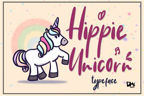 Hippie Unicorn Font By Dmletter31 · Creative Fabrica