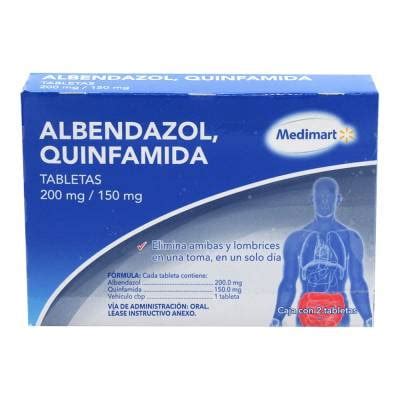 Albendazol Mg Quinfamida Mg Medimart Tabletas Walmart